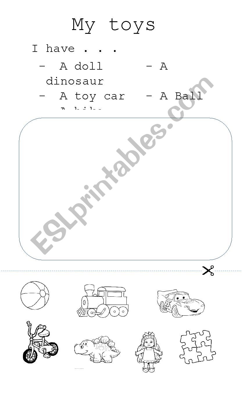 Toys worksheet