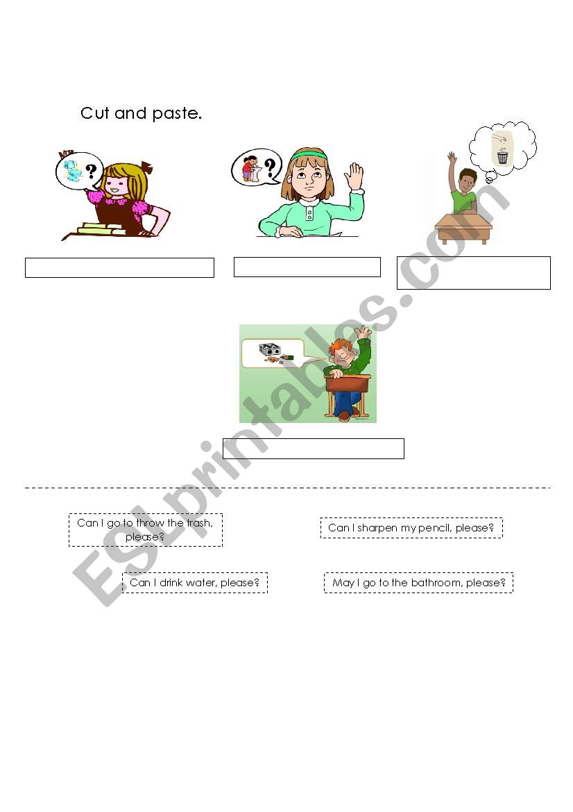 classroom common expressions worksheet