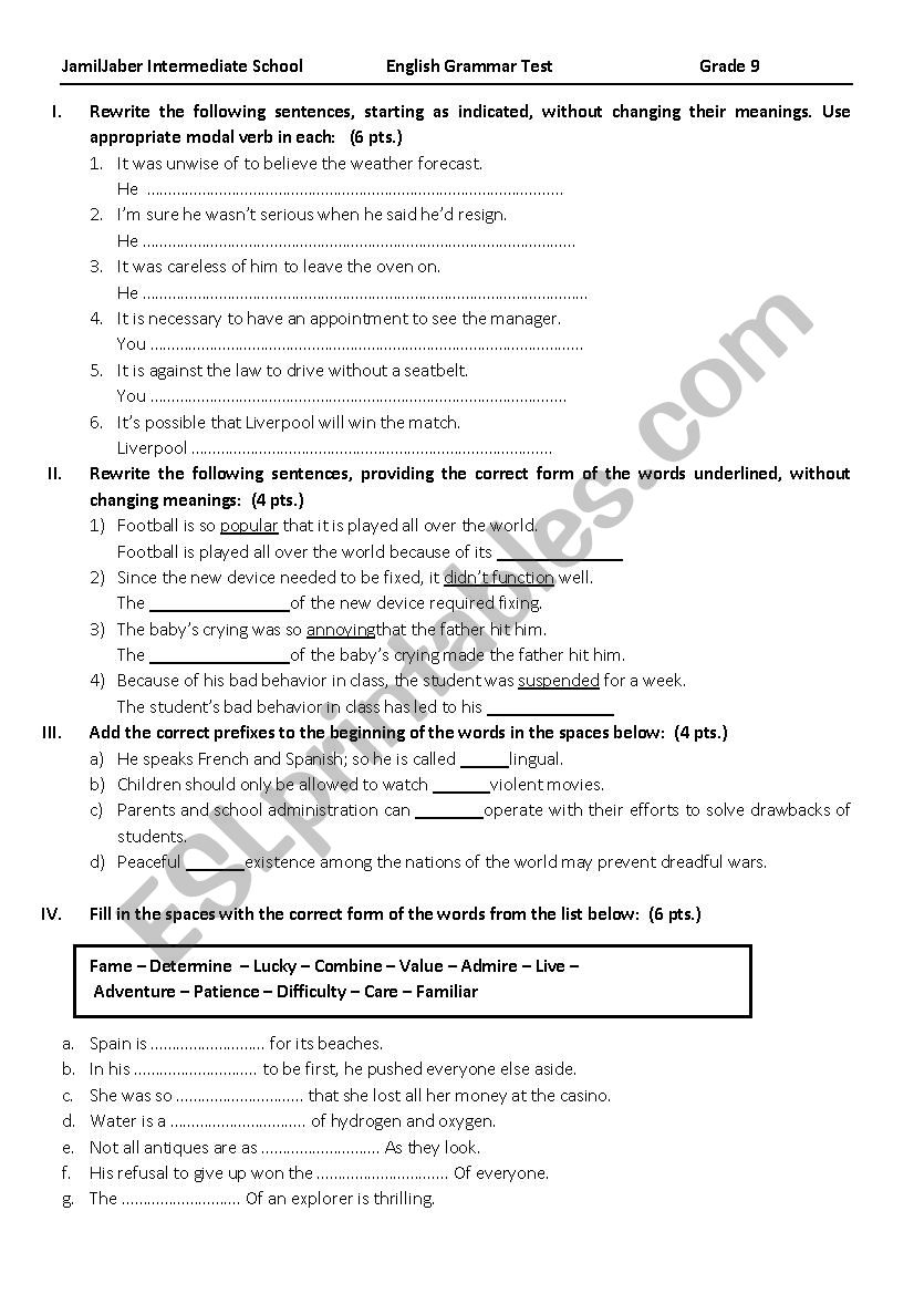 english-grammar-test-esl-worksheet-by-god-bless