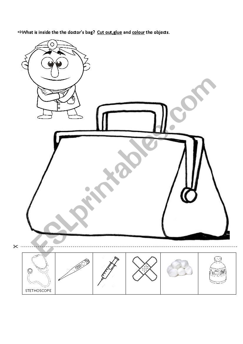 Inside the doctors bag worksheet