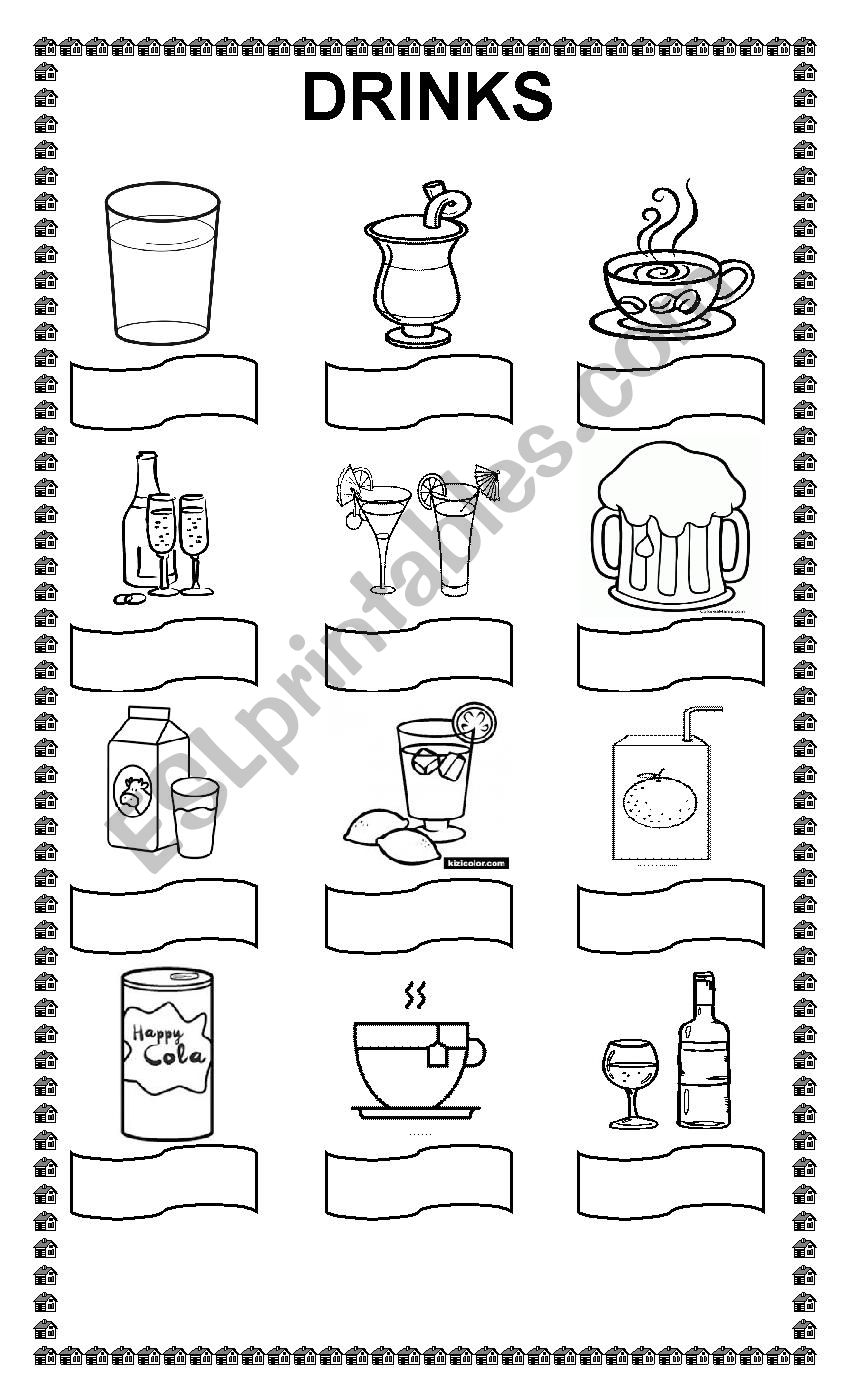 DRINKS worksheet