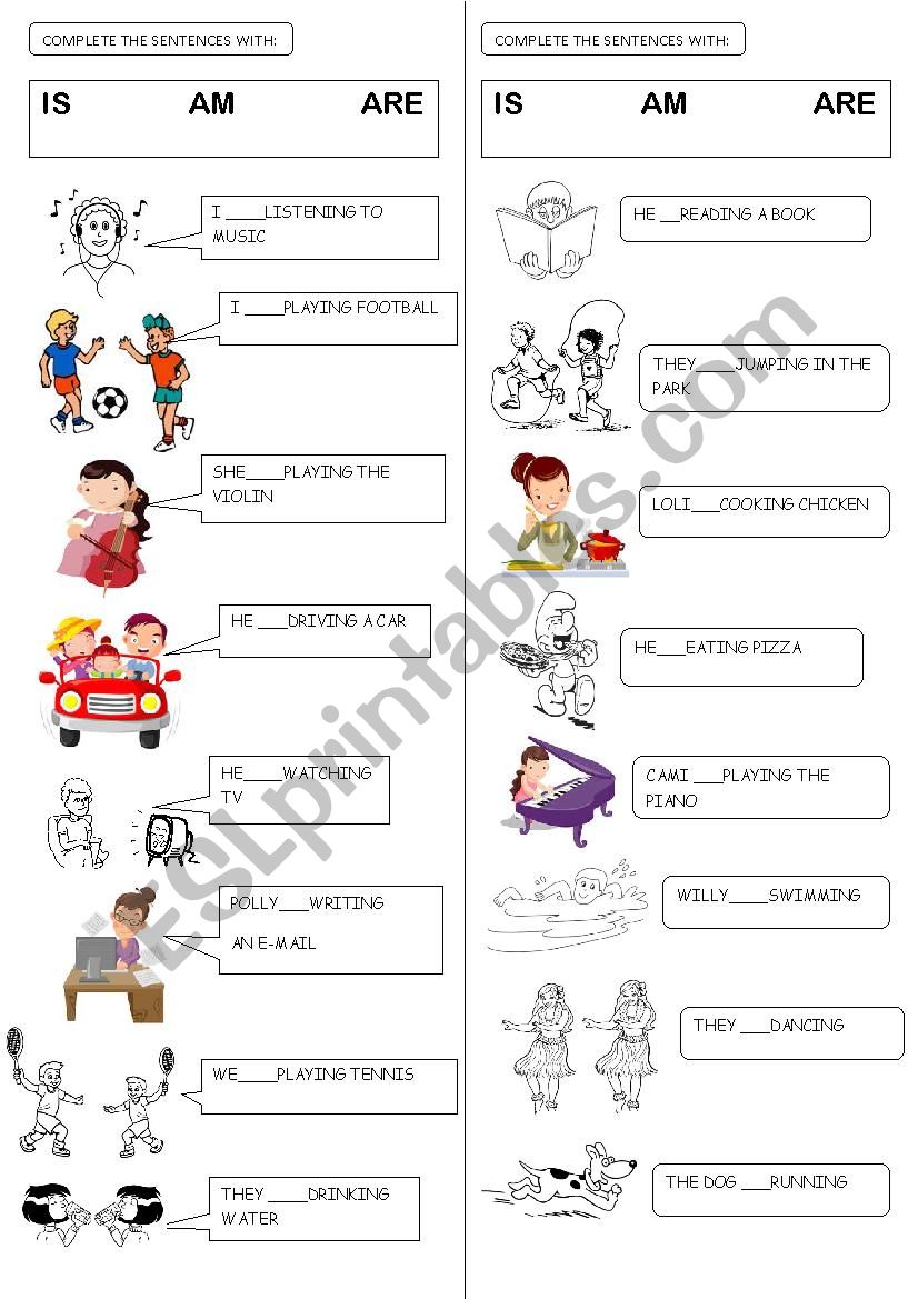 Practice verb to be worksheet