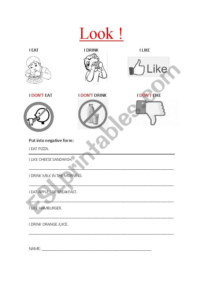 Simple Present - Negative form Simple Present - Negative form