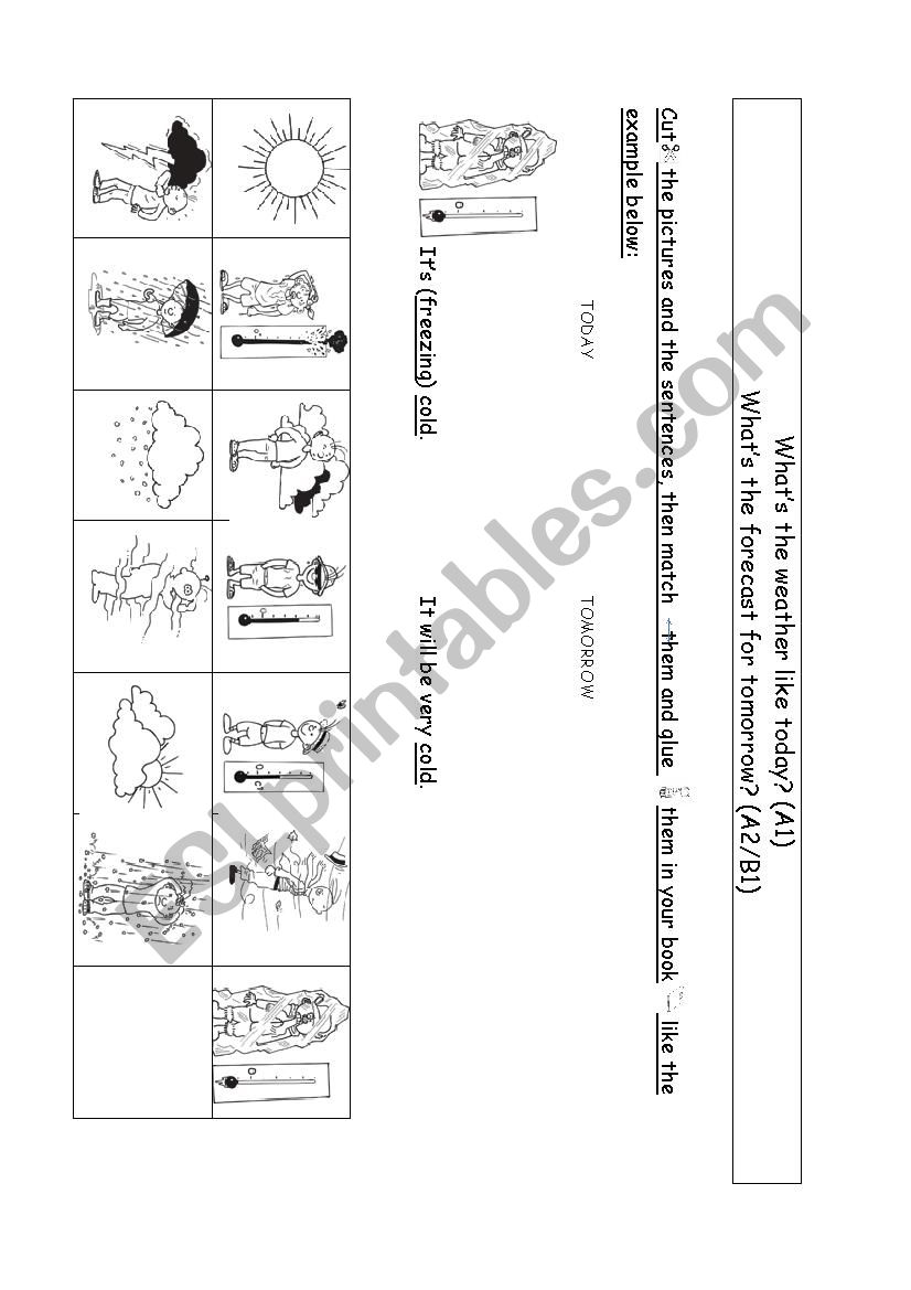 The weather forecast worksheet