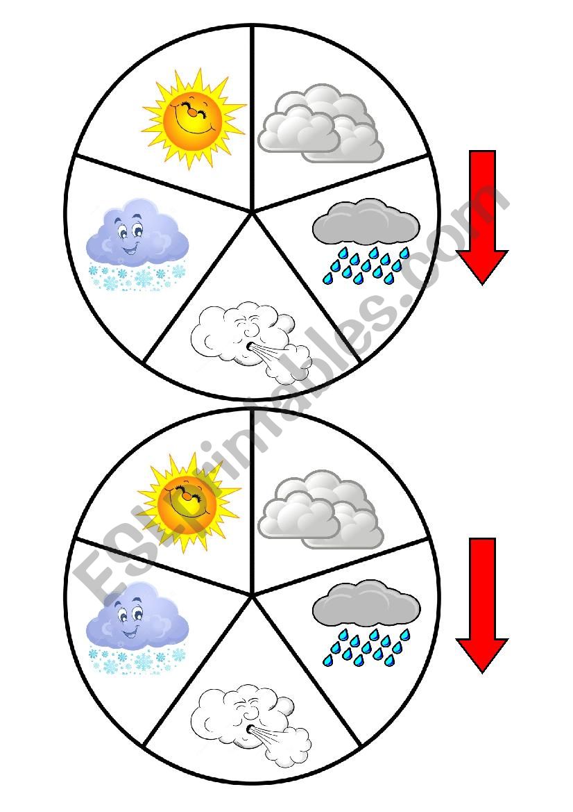 Weather Spinner worksheet