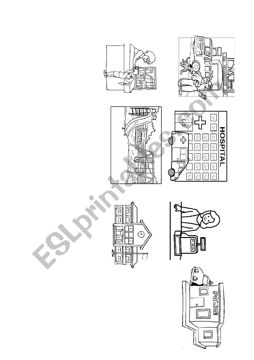 Places in town worksheet