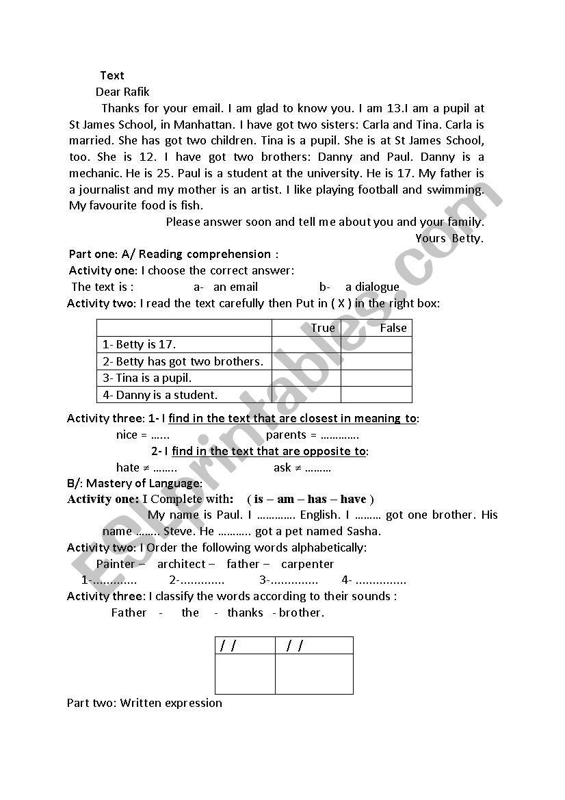 introducing someone worksheet