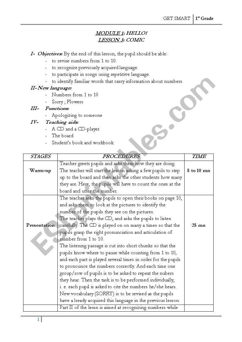 Get smart worksheet