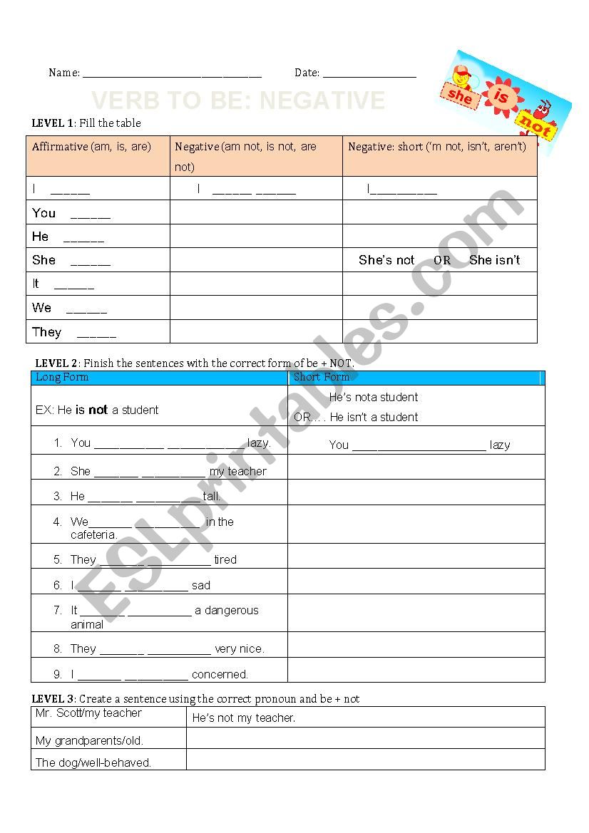 verb-to-be-negative-esl-worksheet-by-msfernandes