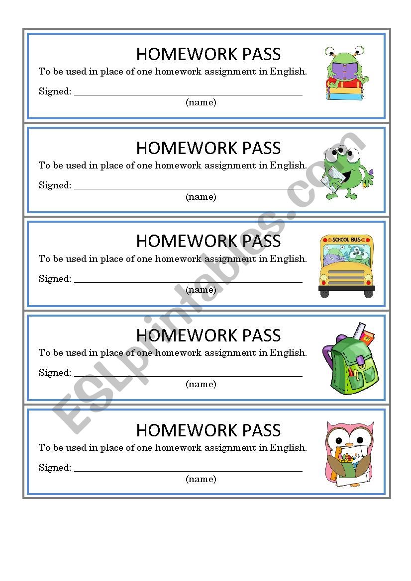 homework pass deutsch