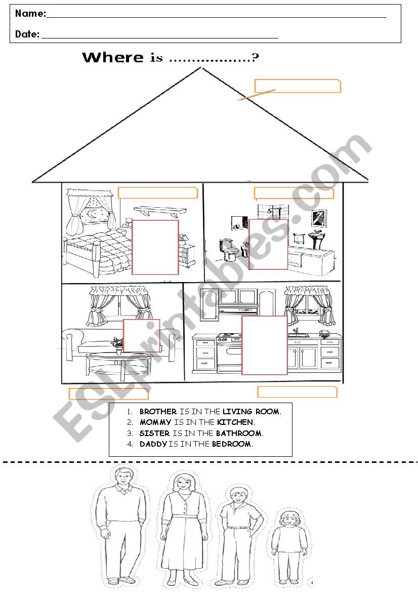 FAMILY HOUSE worksheet