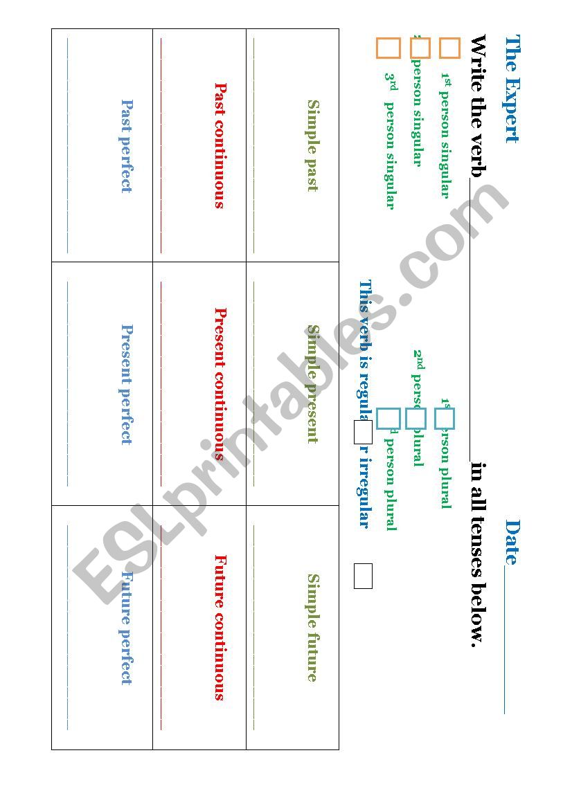 Verb Tense Practice (9) worksheet