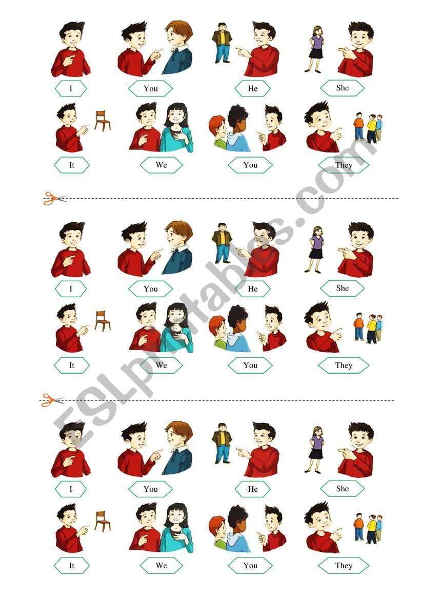 subject Pronouns worksheet subject Pronouns worksheet