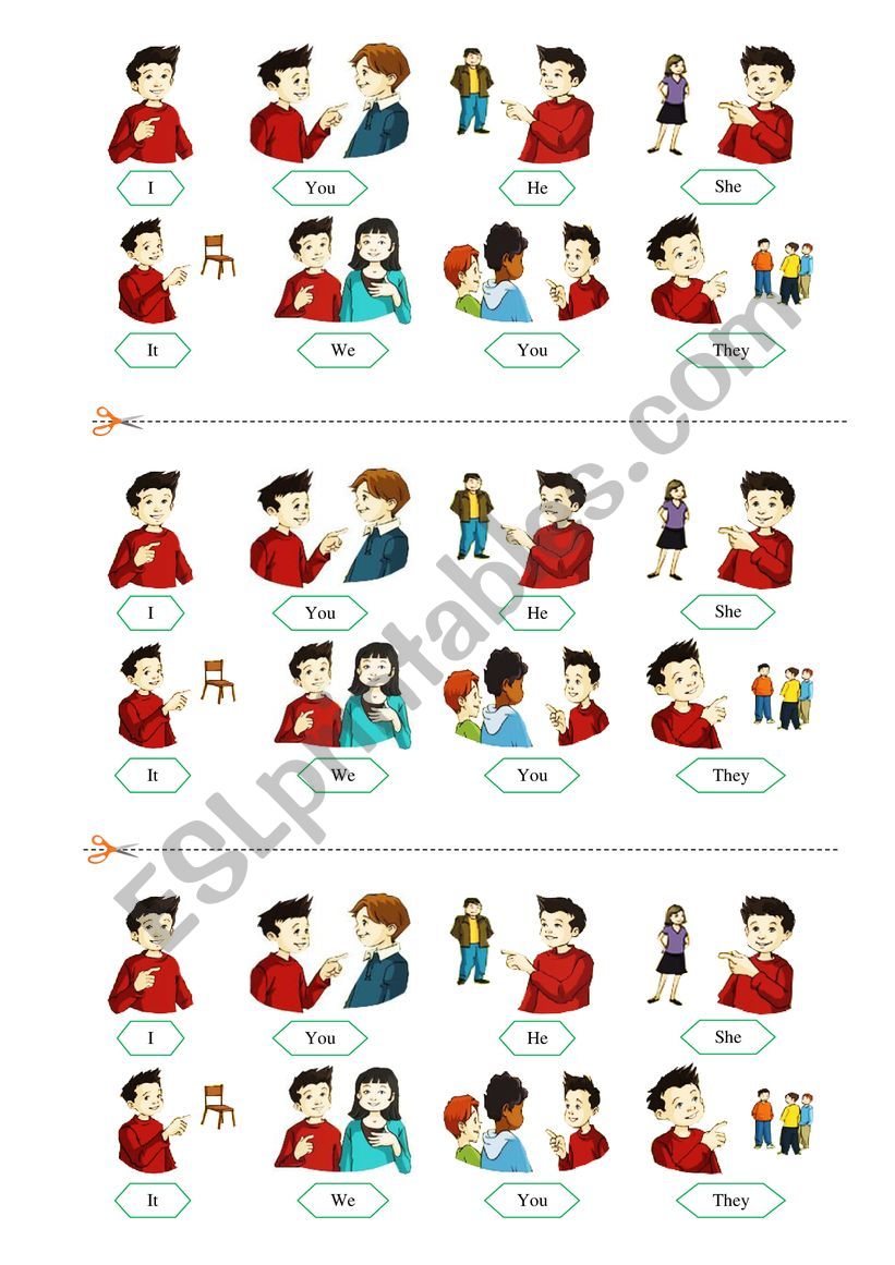 subject Pronouns worksheet