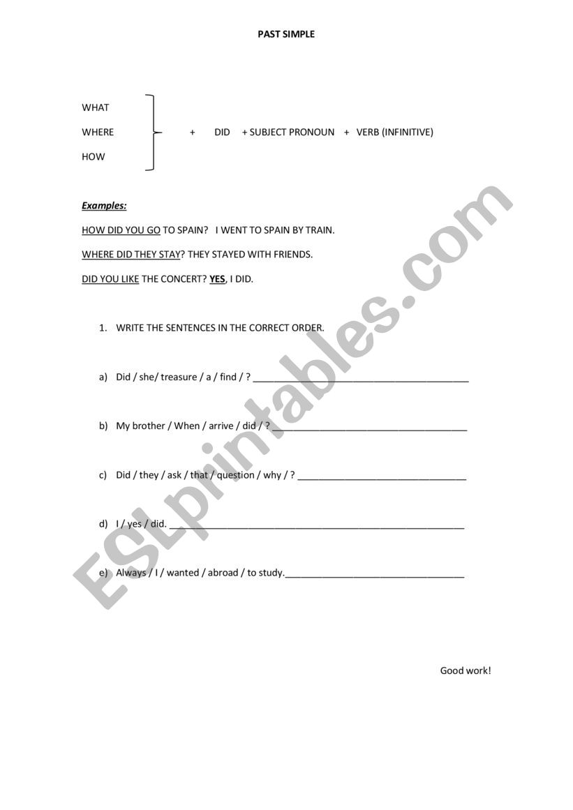 worksheet  worksheet