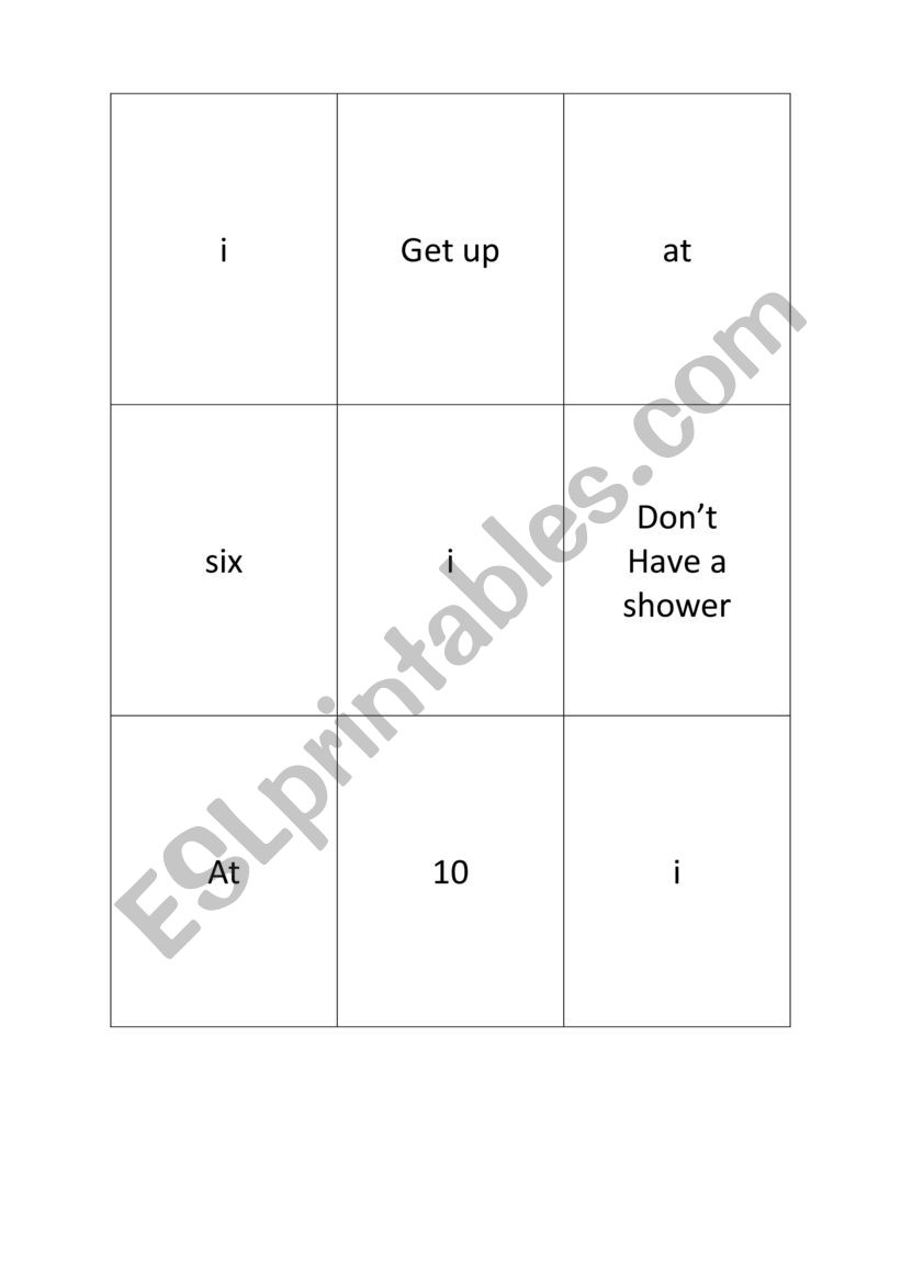 simple present snap worksheet