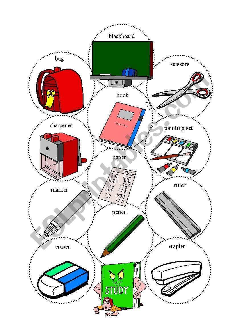 things in my classroom worksheet