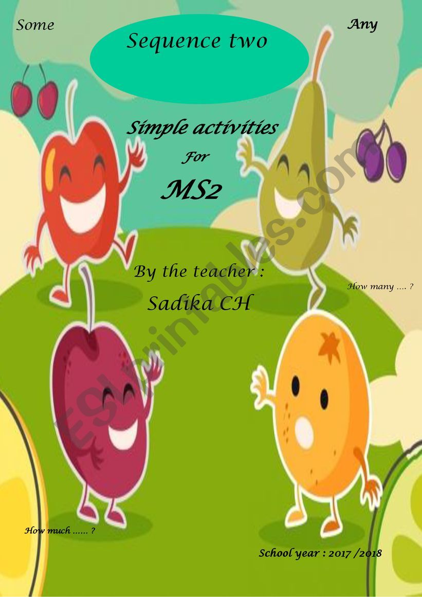 MS2 activities  worksheet