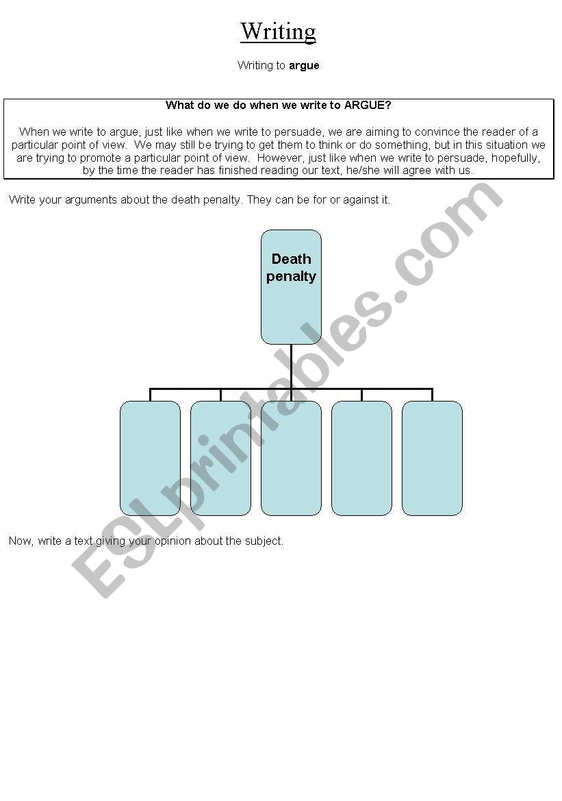 Argue worksheet