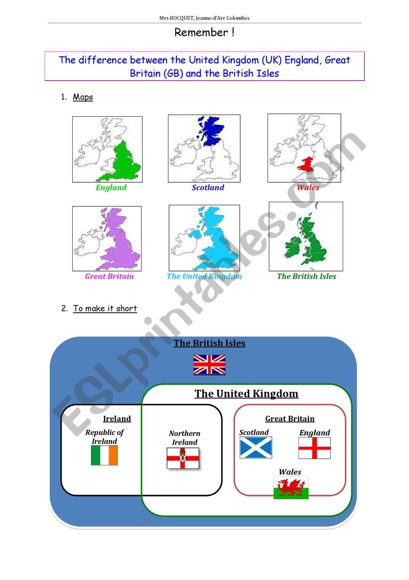 UK worksheet