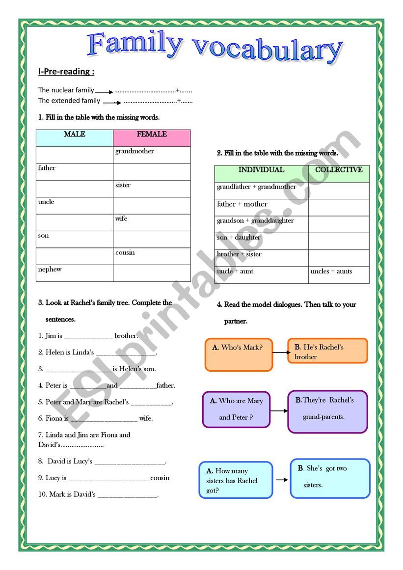 introductory unit worksheet