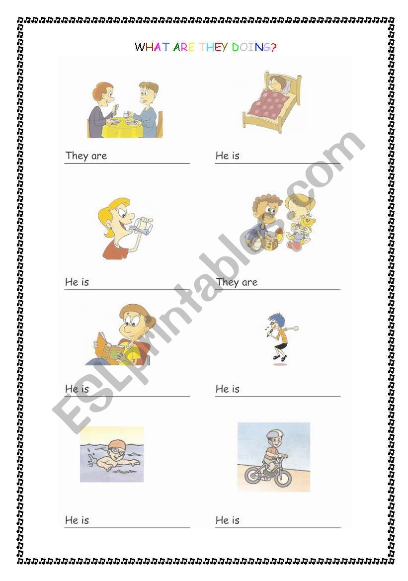 actions worksheet