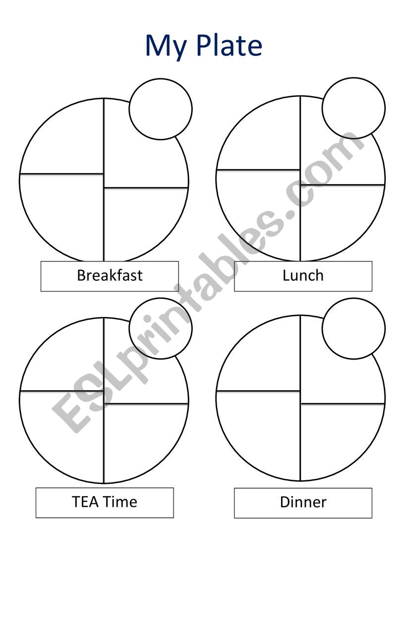 My plate  worksheet