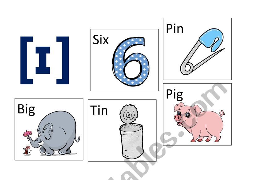 Pronunciation Game. Sound  ɪ 