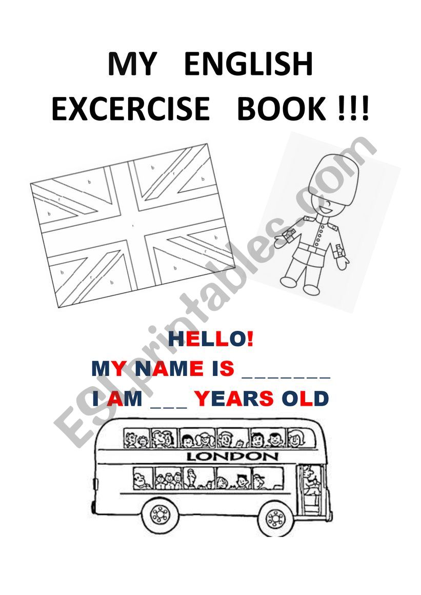 MY ENGLISH EXERCISE BOOK COVER