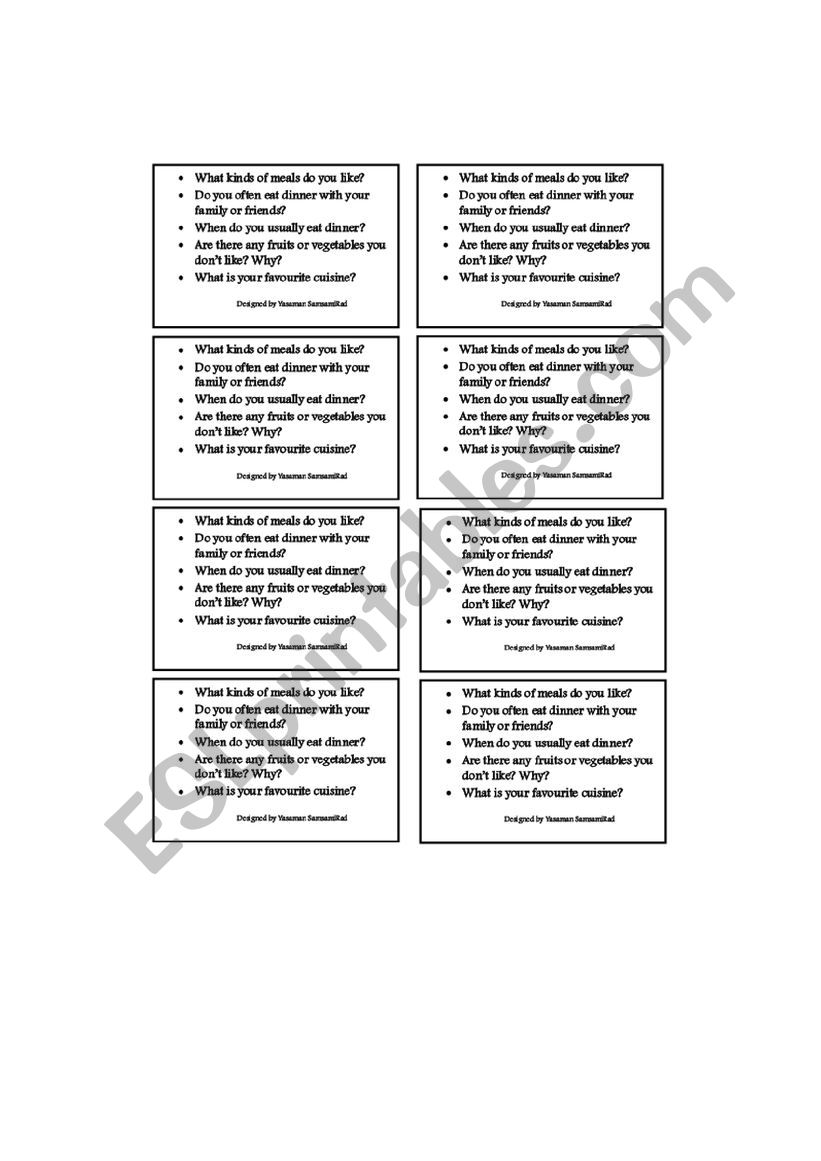 Fruits worksheet