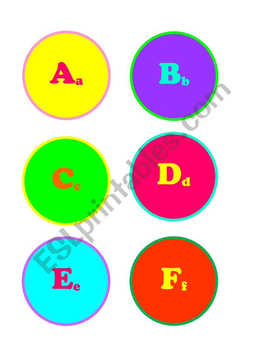 Alphabet flashcards worksheet