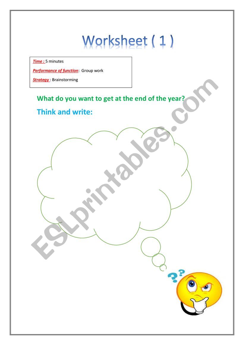 What do you want to get at the end of the year ? 