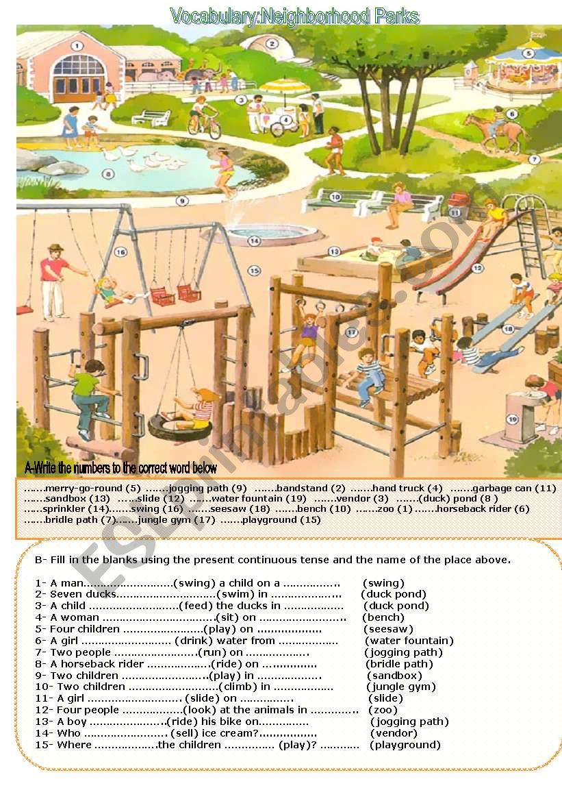 present continuous tense worksheet