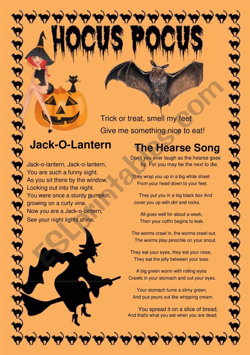 HALLOWEEN POEMS