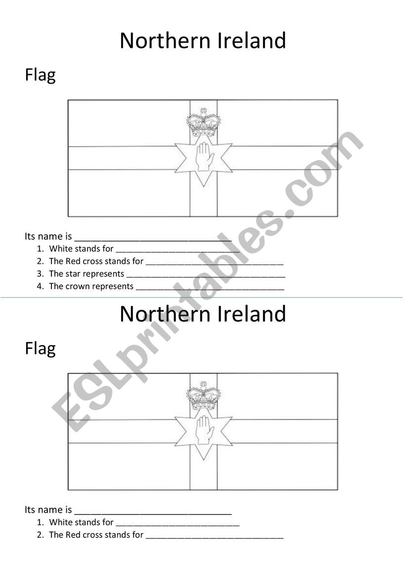 Northern Ireland Flag-Colours and Meaning