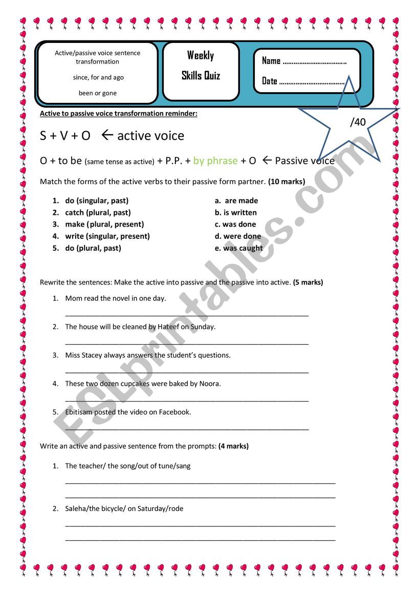 Week 7 Skills quiz for A2 worksheet Week 7 Skills quiz for A2 worksheet
