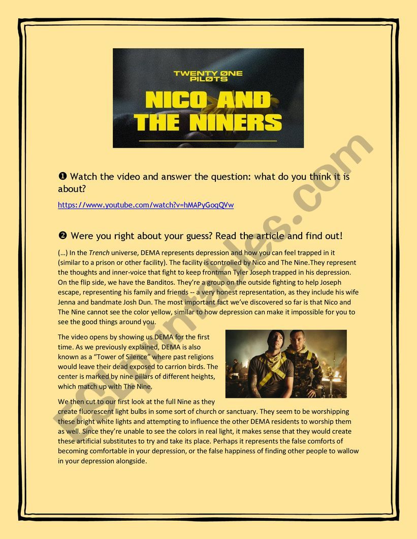 Twenty One Pilots Nico And The Niners Video Reading And Song - nico and the niners roblox id code