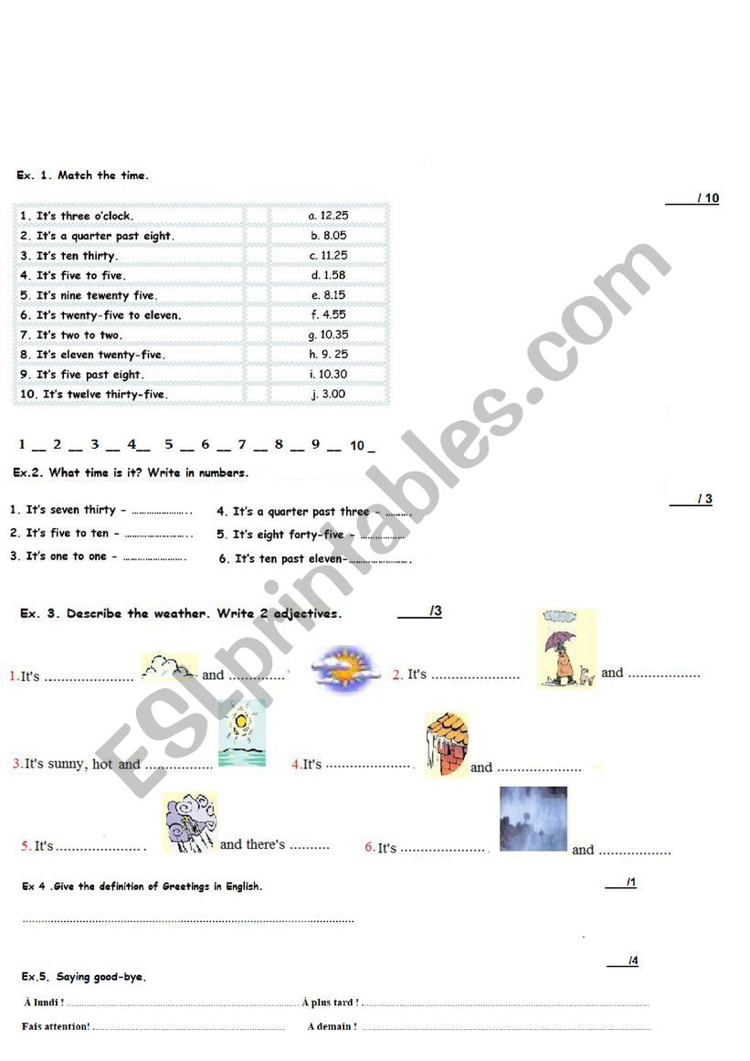 Test_Weather, time  worksheet