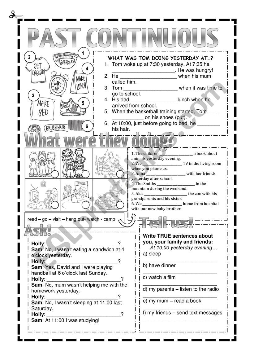 Past Continuous worksheet