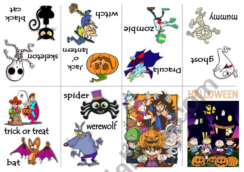 Halloween vocabulary book worksheet