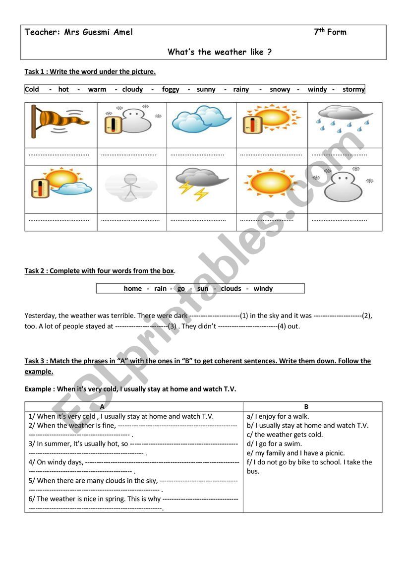 group session 7th form worksheet