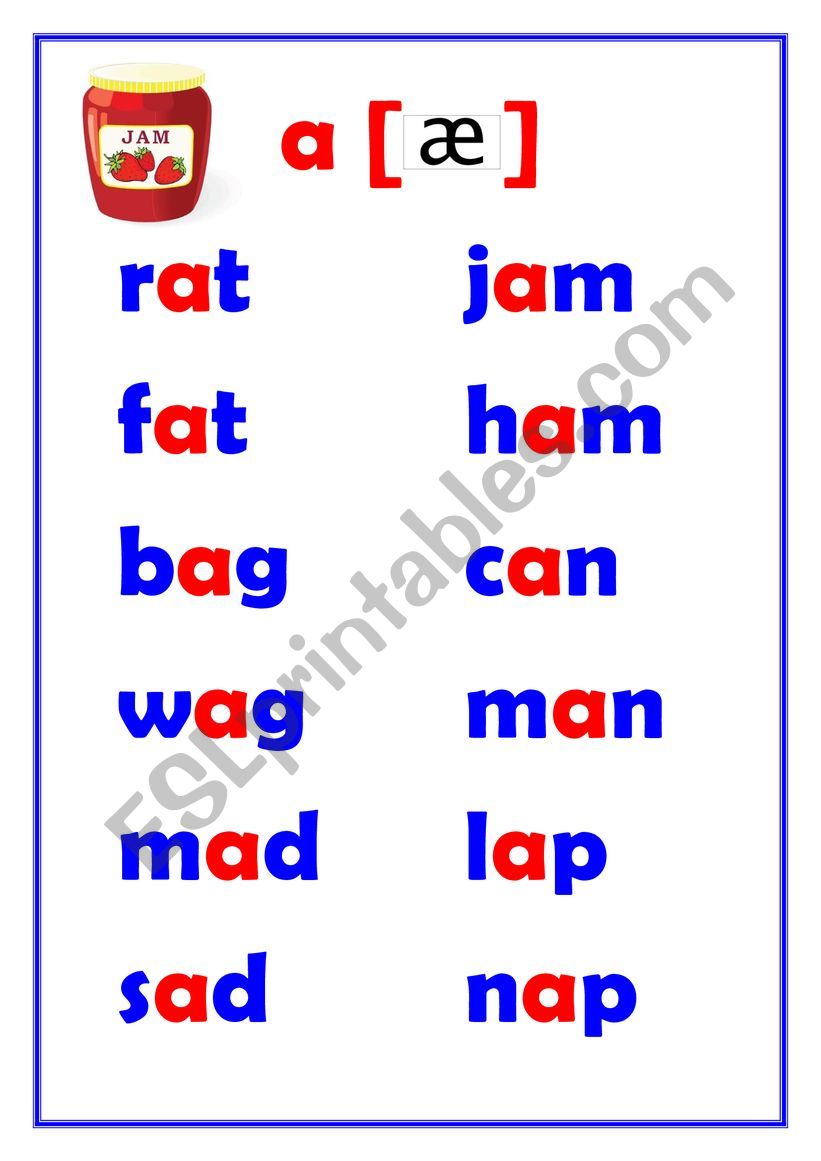 Phonics a ar worksheet