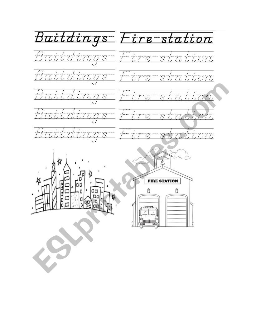 My city  worksheet