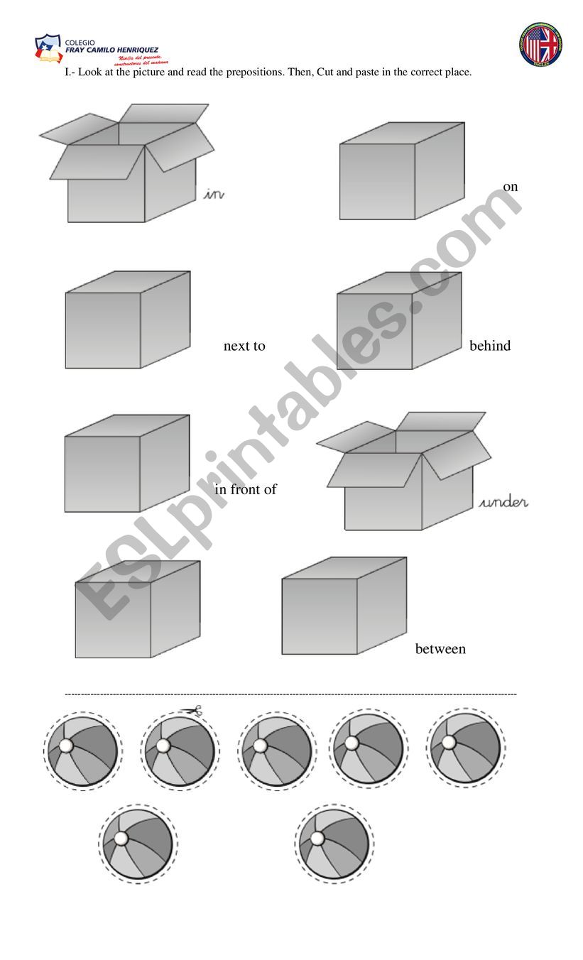 Where is the ball? worksheet