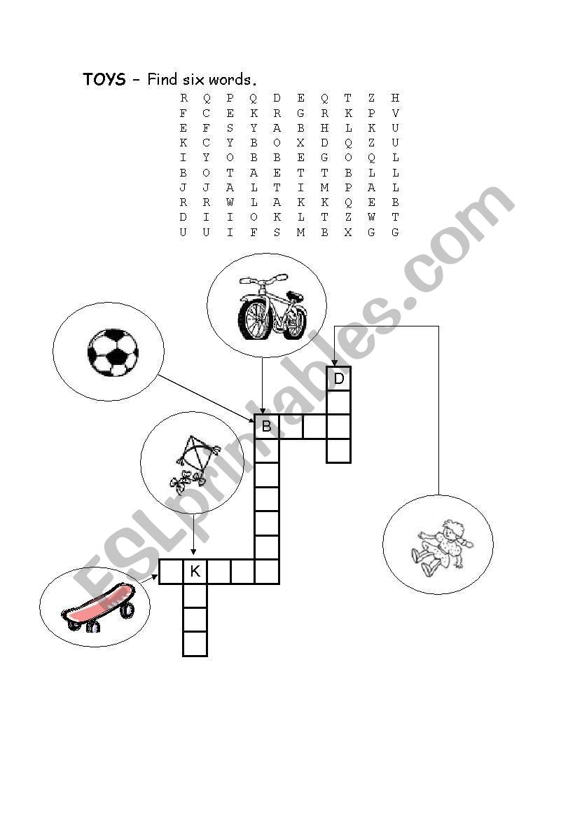 Toys worksheet