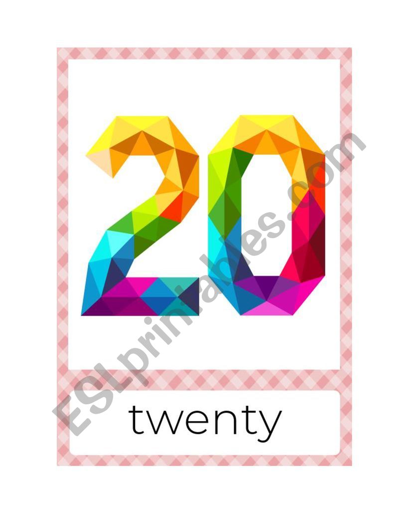 Numbers - Numbers From 20 To 24