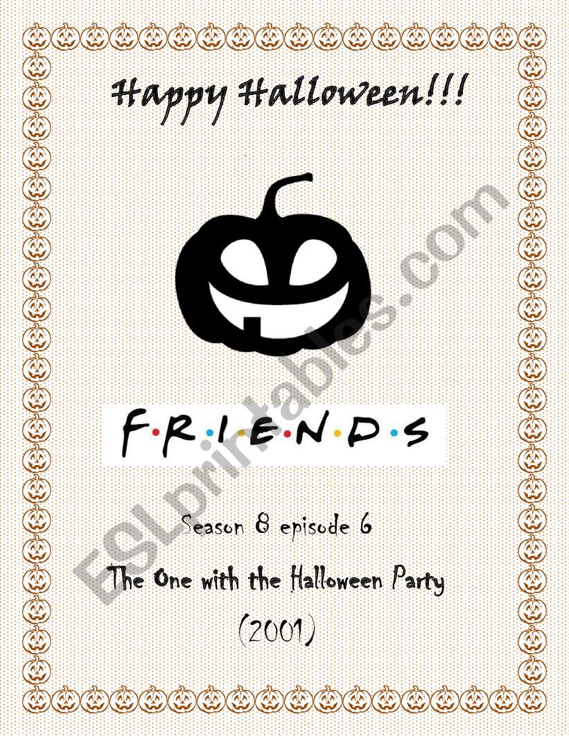 Friends_Halloween episode worksheet