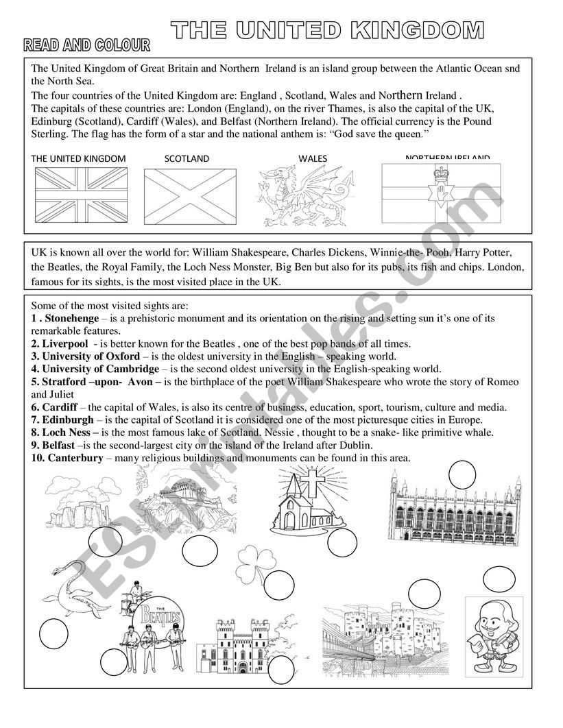 UNITED KINGDOM worksheet