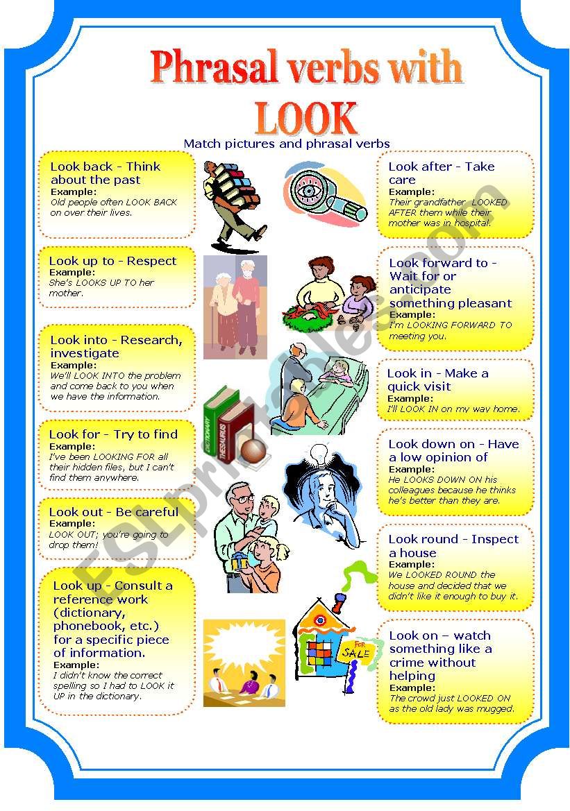 phrasal verbs with look (2 pages) 