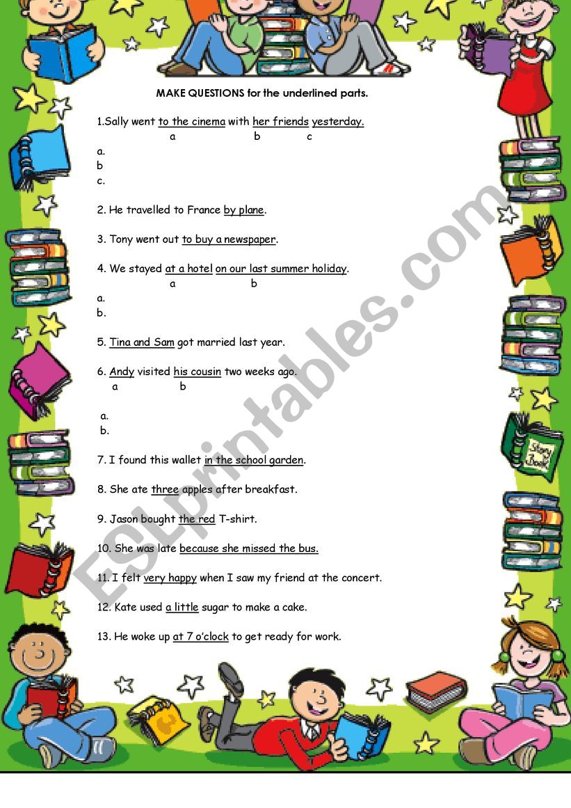 PAST SIMPLE QUESTIONS worksheet